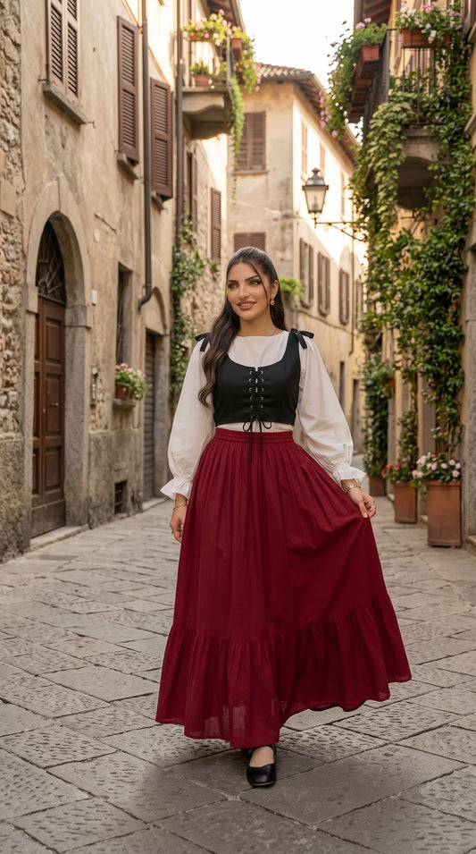 Women’s Imported Georgette 3-Piece Western Dress