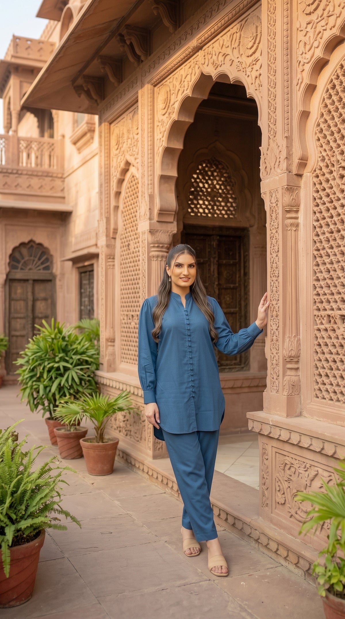 Women’s Imported Georgette 2-Piece Stitched Suit