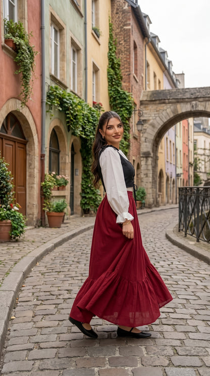 Women’s Imported Georgette 3-Piece Western Dress