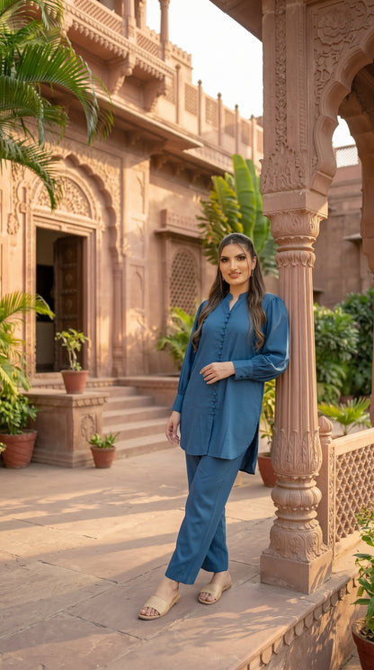 Women’s Imported Georgette 2-Piece Stitched Suit