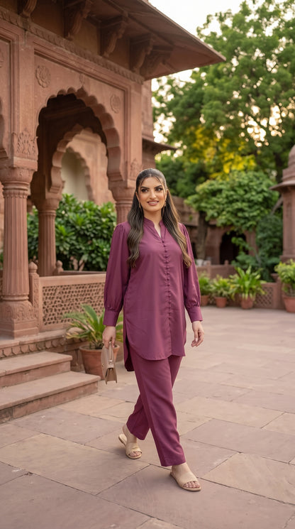 Women’s Imported Georgette 2-Piece Stitched Suit