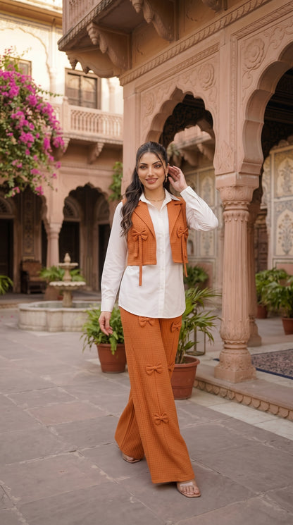 Women’s Imported Georgette 2-Piece Co-Ord Set