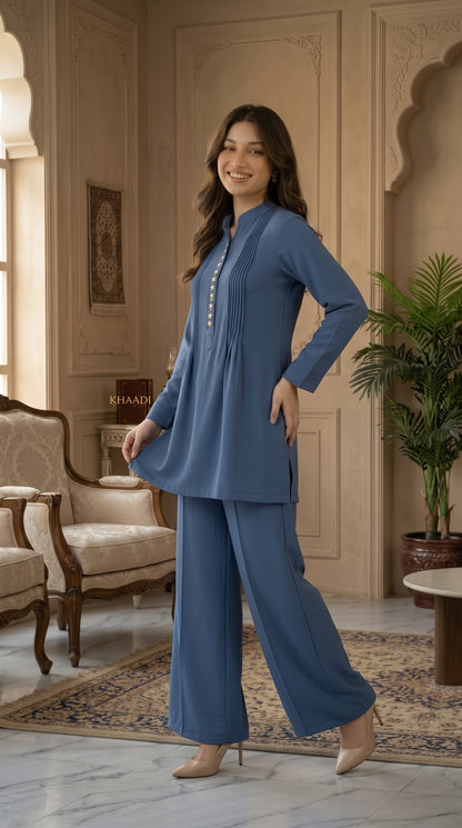 Premium Western Georgette Shirt & Flapper Set