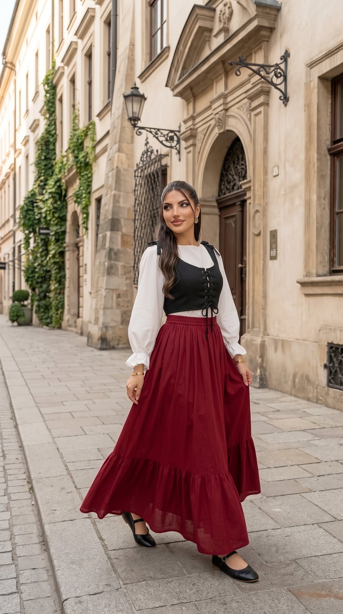 Women’s Imported Georgette 3-Piece Western Dress