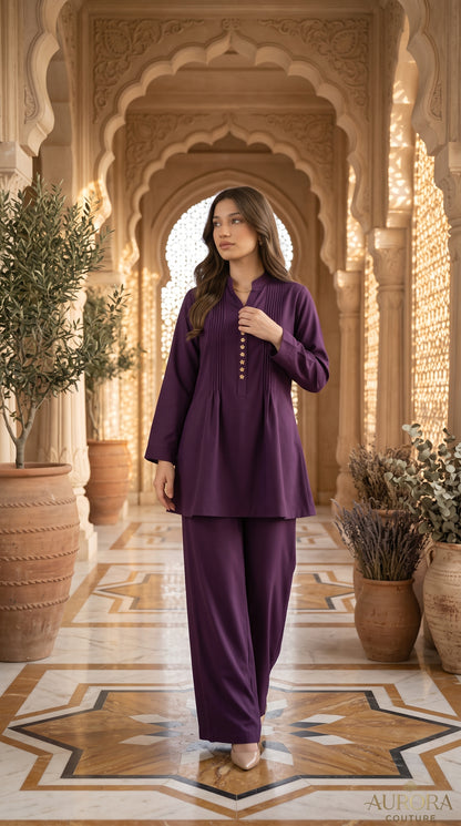 Premium Western Georgette Shirt & Flapper Set