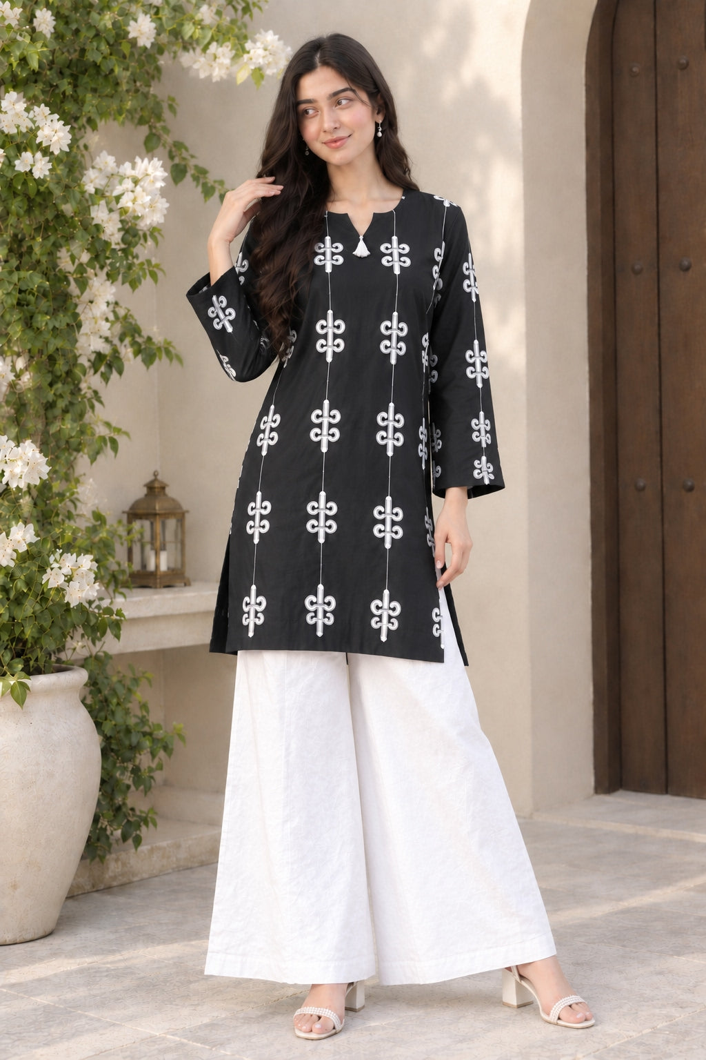 Women’s Printed Cotton Stitched 2-Piece Suit