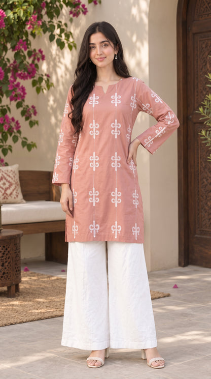Women’s Printed Cotton Stitched 2-Piece Suit