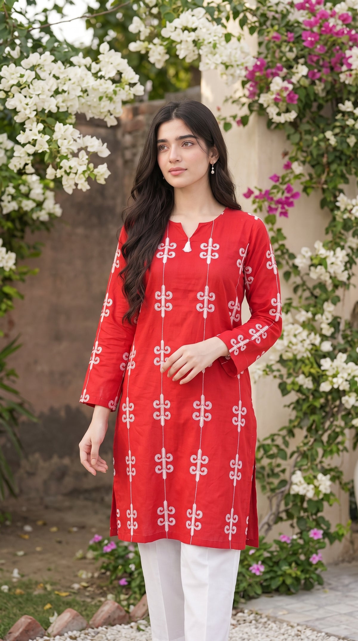 Women’s Printed Cotton Stitched 2-Piece Suit